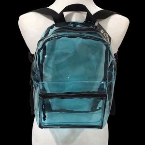 New Clear Blue Packpack with Additional String Cloth Backpack